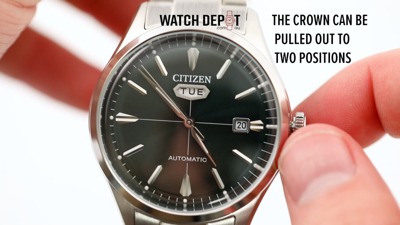 How to set the day and date on a Citizen watch