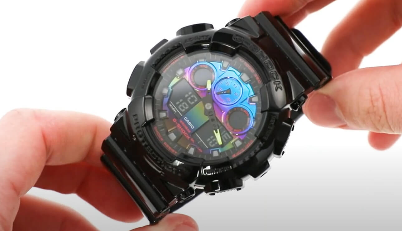 RGB Themed Watch? Casio G-Shock GA100RGB-1 Garish Rainbow Gamers