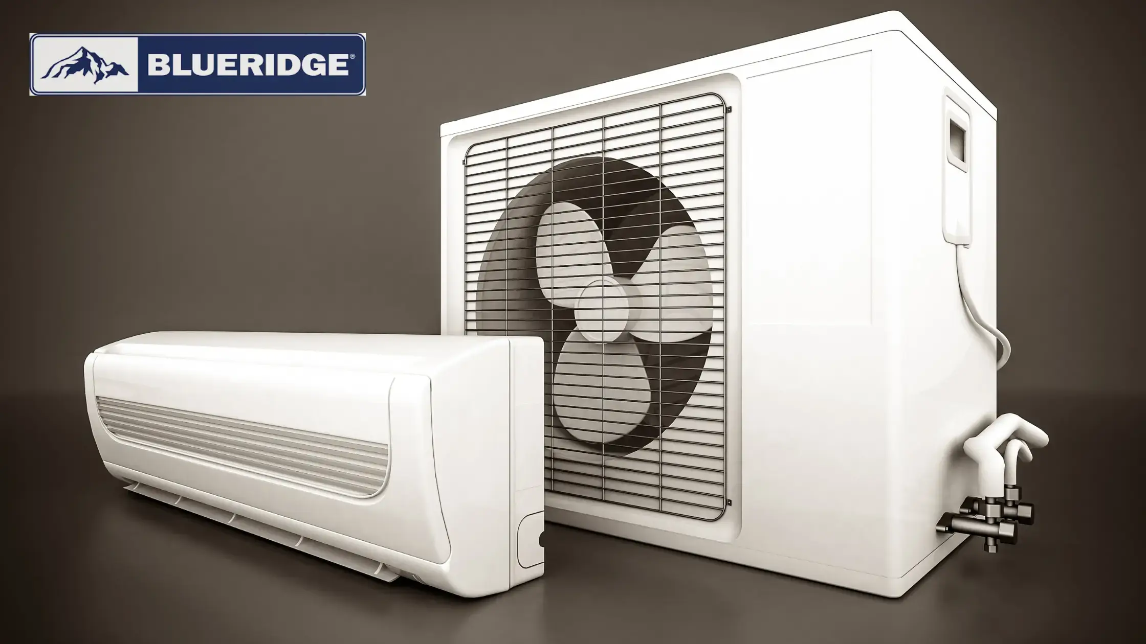 Mini Split Air Conditioners with Logo of Blueridge