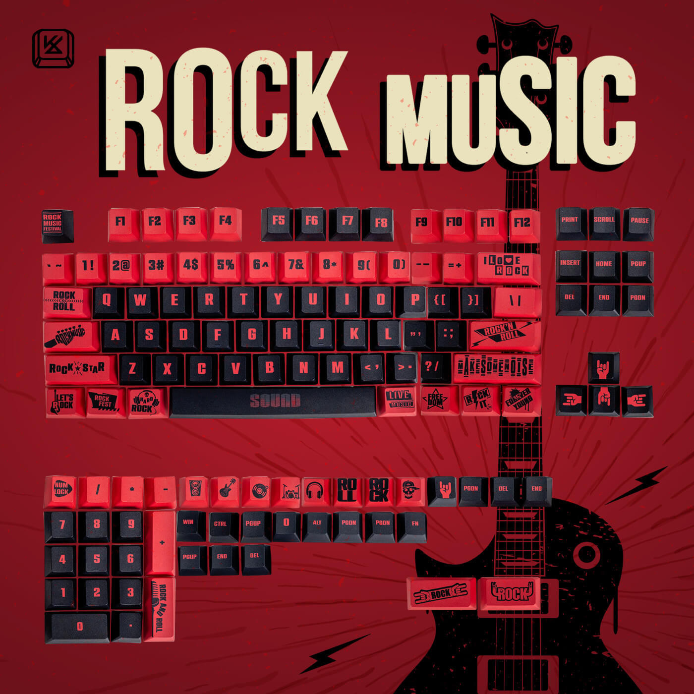 rock roll music keyboards