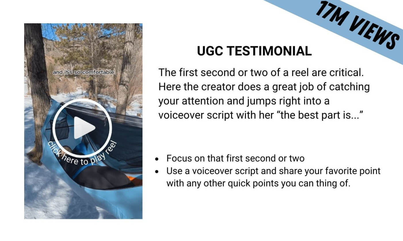 UGC Haven Tent affiliate video example 1
