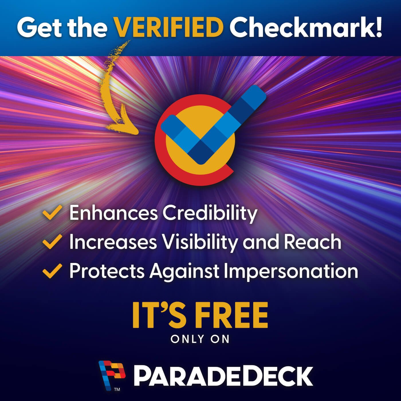 Parade Deck TikTok verification 