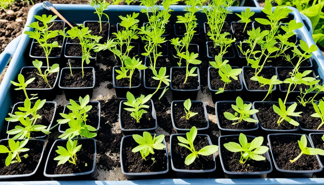 Healthy Cosmos Seedlings Ready for Garden Planting
