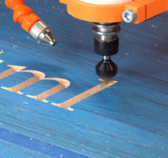 use a sharp v-groove router bit