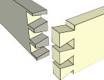through dovetail joint