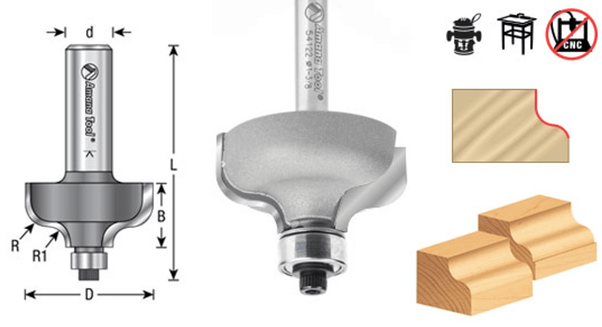 classic ogee router bit