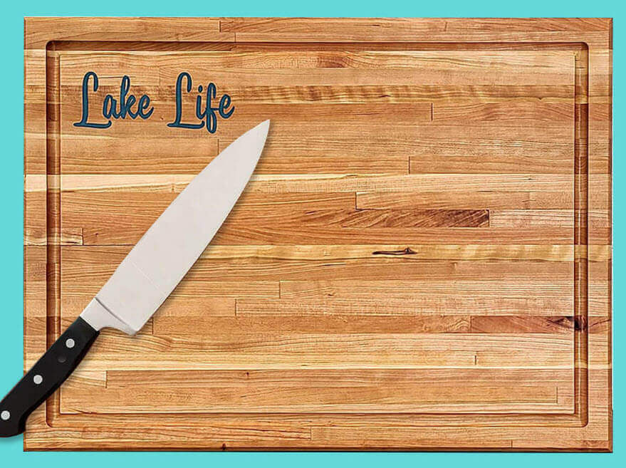 lake life cutting board