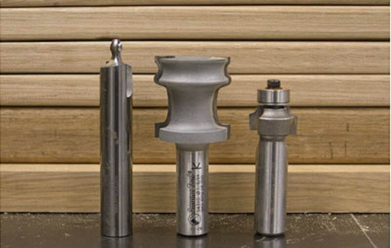 3-piece router bit set designed for creating tambours without the need for wires, canvas or glue