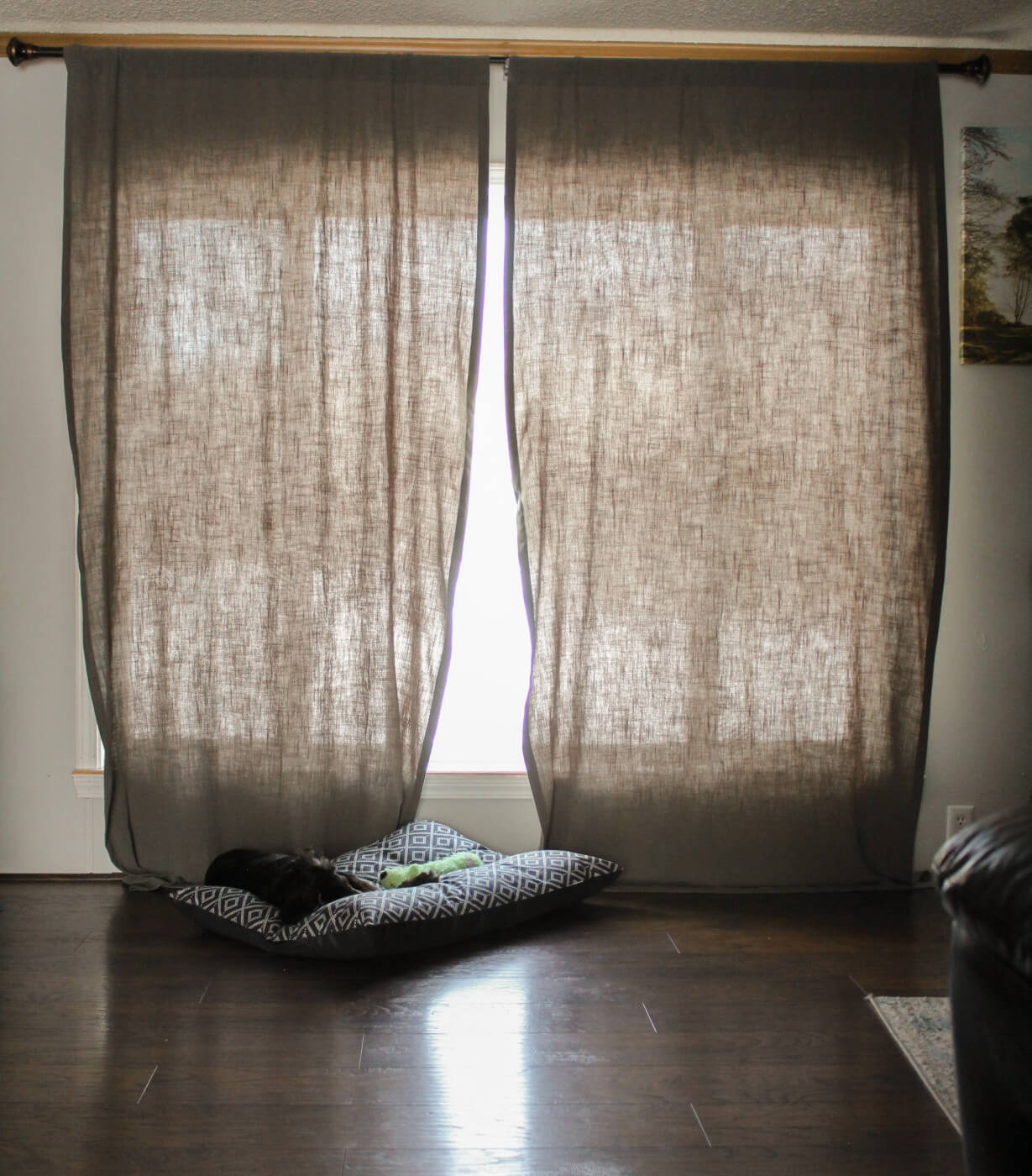 sewing curtains