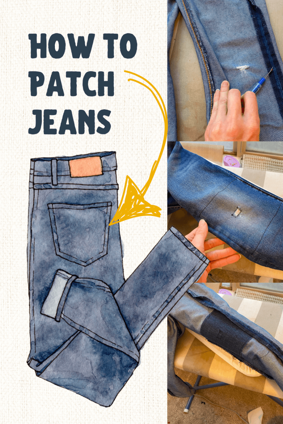 Ripped Designs Denim Patches Bugs at the Picnic Peekaboo Iron on